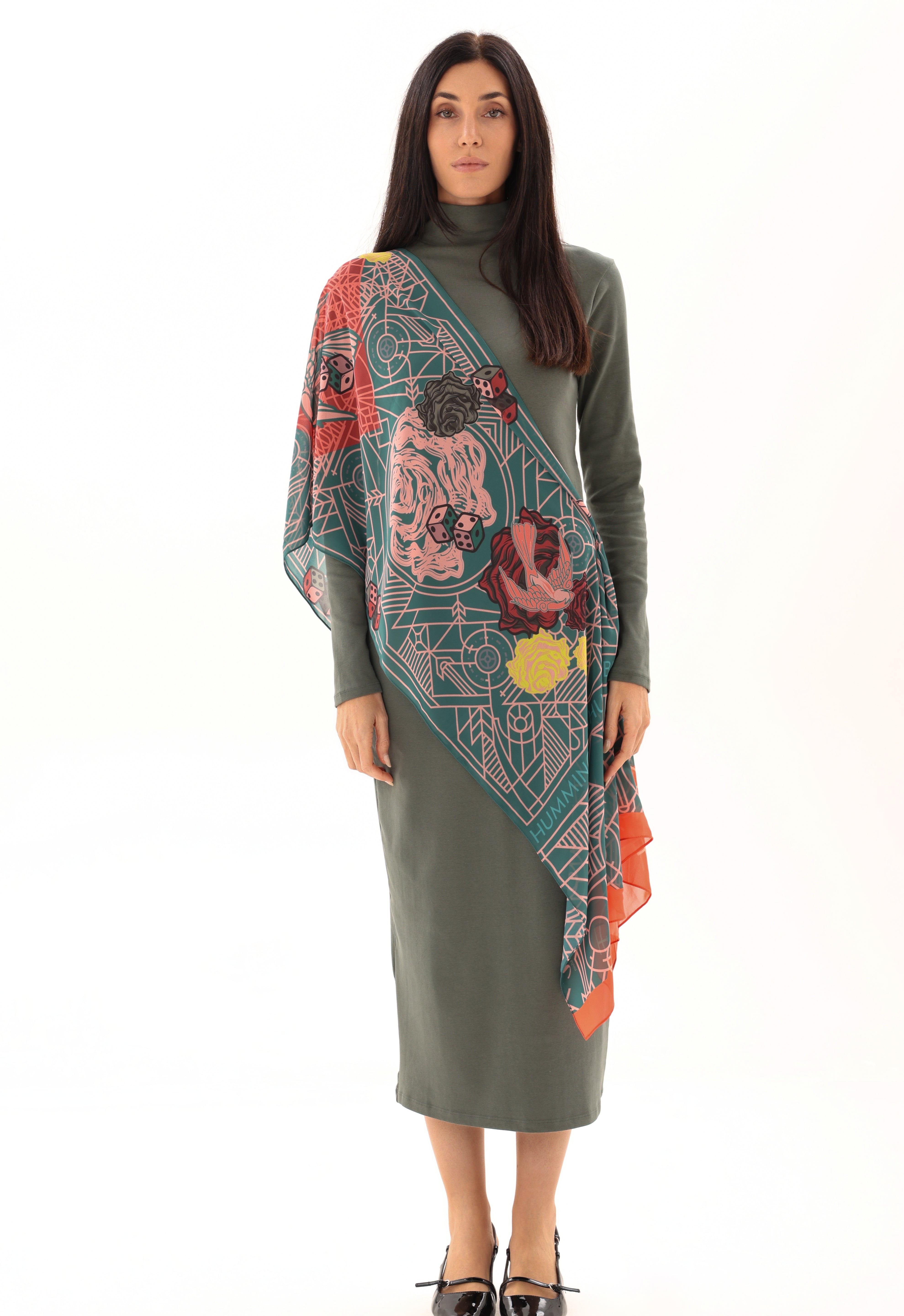 Hummingbird Emerald Scarf